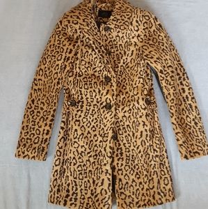 Leopard print coat